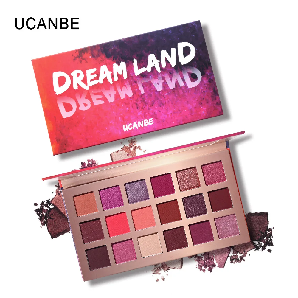 UCANBE Twilight 18 цветов блеск матические тени для век Палитра матовые мерцающие тени для век Макияж Набор для красоты Прямая поставка