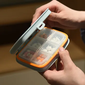 

Portable Pill Box Small Pill Box Mini Cute Distributed Medicine Box Portable Pill Pill Medicine Box