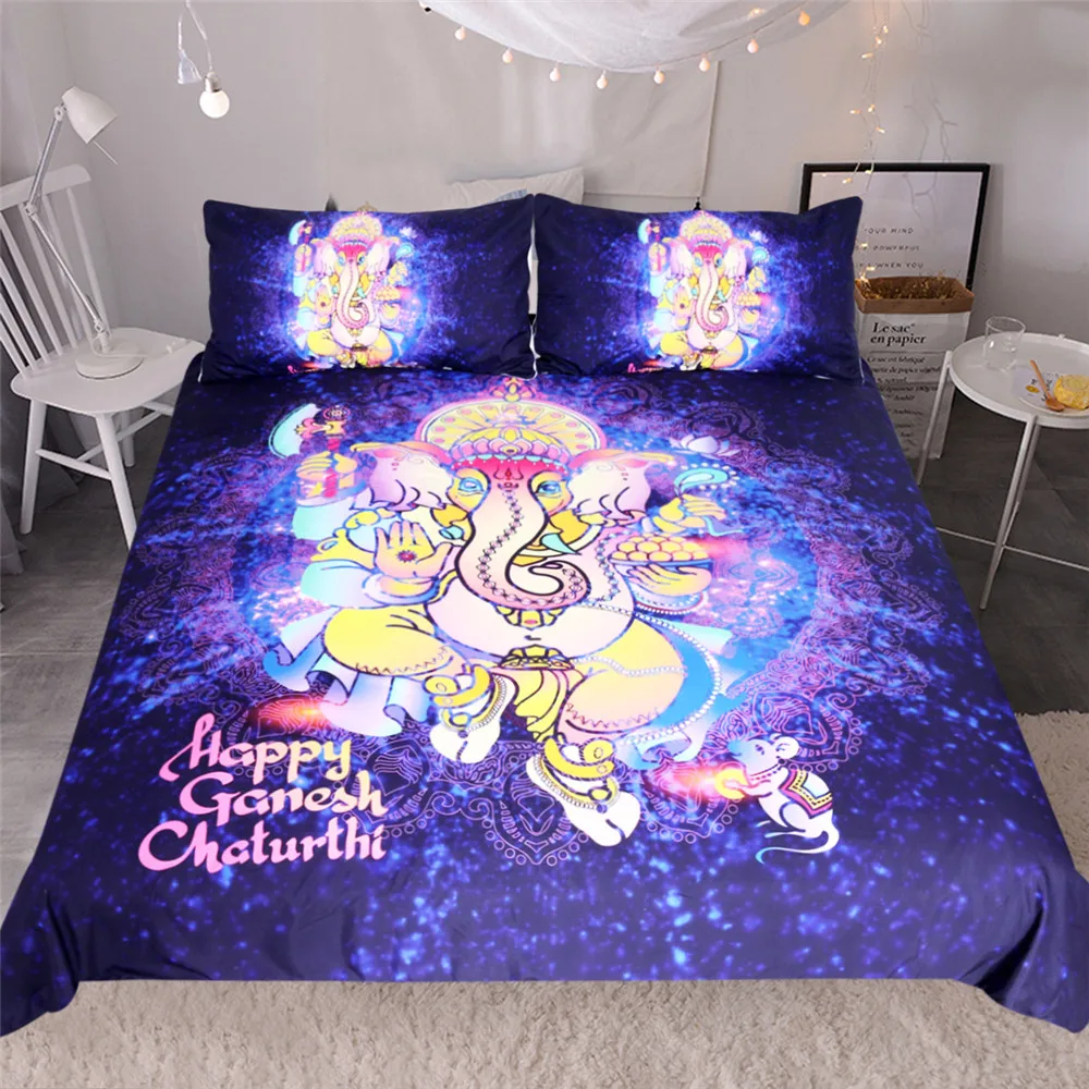 

Home Decor US Size Bedding Set Duvet Cover Pillocase 3D Animal Bed Linens HD Elephant 3pcs/set Luxury Soft Bed Set
