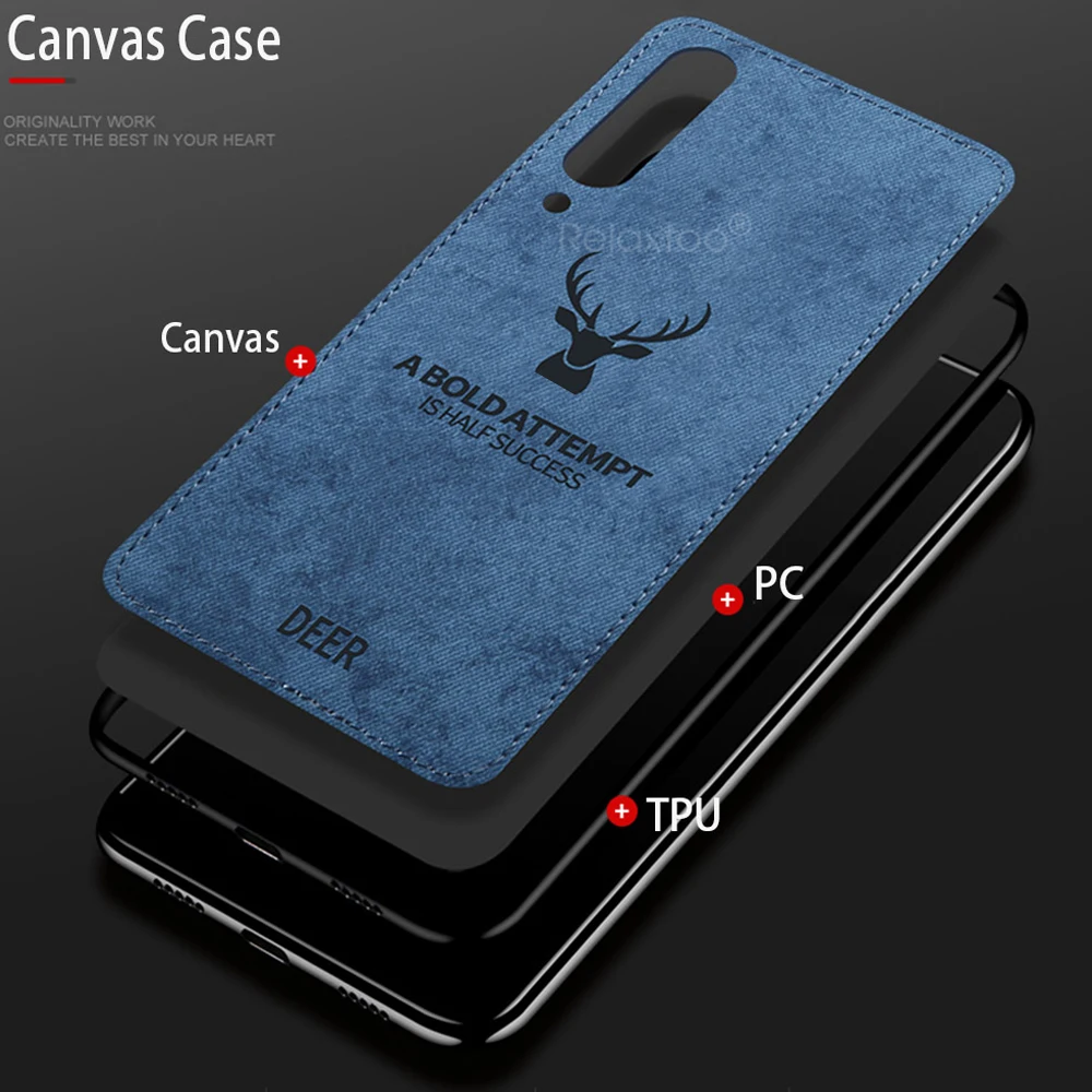 MI9-Fabric-Case-For-xiaomi-MI9-Case-Shockproof-Pattern-Bumper-Rugged-DEER-Soft-Protective-Back-Cover