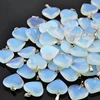 10pcs/LOT Fashion Natural Stones Charms Moonstones Love Heart Charms Pendants for Jewelry Making 1