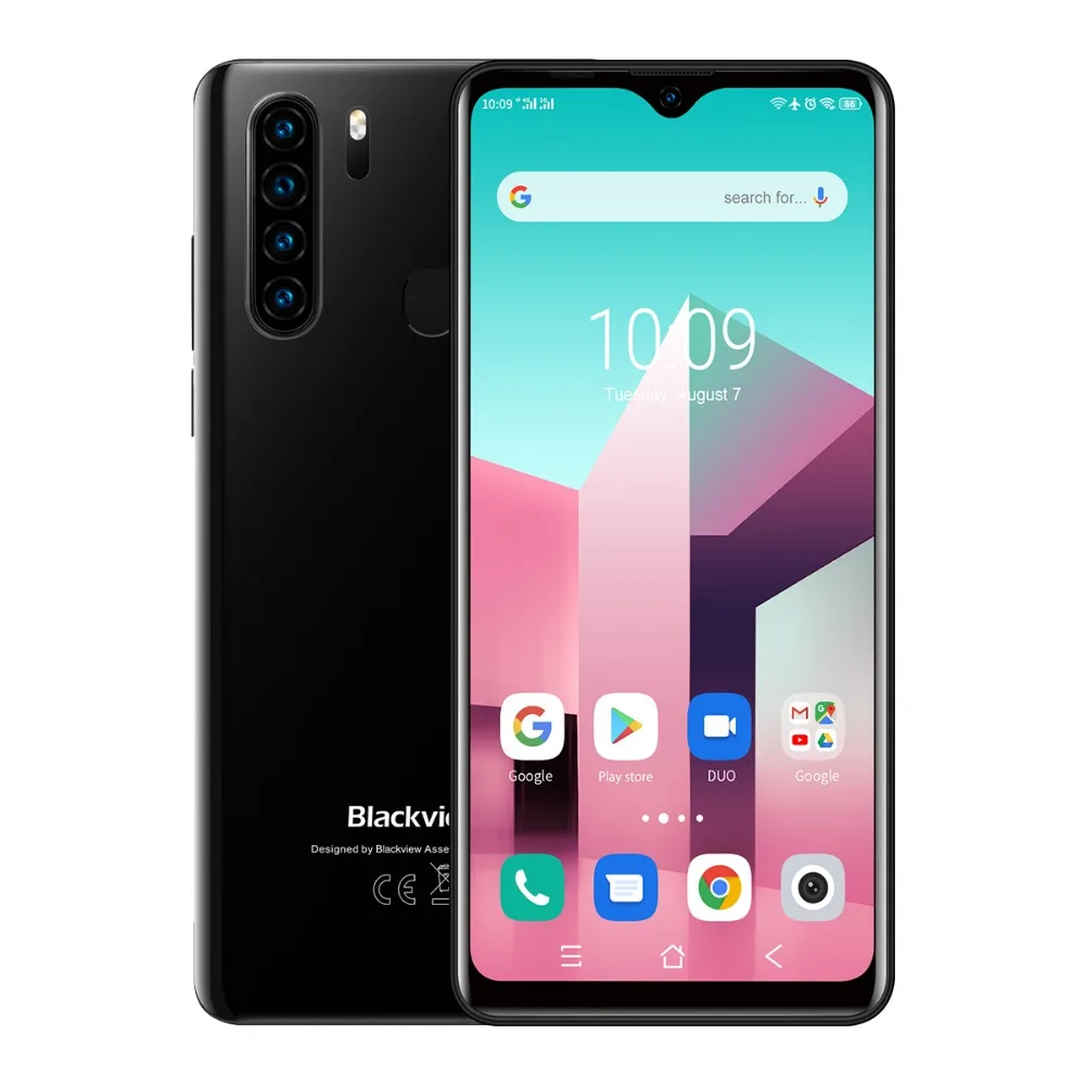 Blackview A80 Plus Mobile Phone Octa Core 4GB RAM+64GB ROM 13MP Quad Rear Camera 6.49 Inch Waterdrop Smartphone 4G Cellphone unbranded cell phones