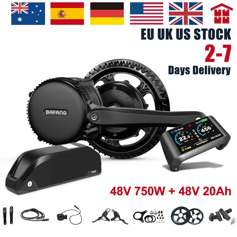 Kit De Conversion Vélo électrique 48V 750W – Moteur Brushless Cassette Arrière, VTT