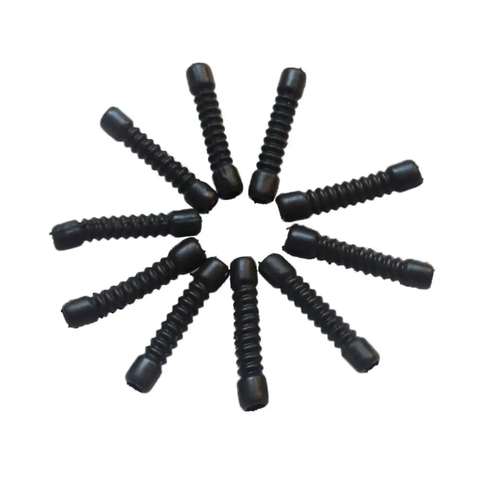 

10pcs 45mm M6 Rubber Dust Cover Cap for Motorcycle Brake Cable Inner Diameter 6mm