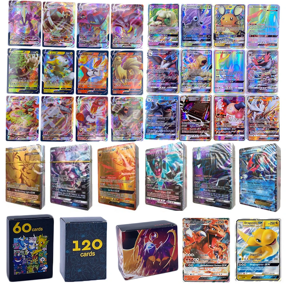 ポケモンカードgx V最大vmaxタグチームカードタカラトミーゲームバトルアラカルト取引子供のおもちゃ Game Collection Cards Aliexpress