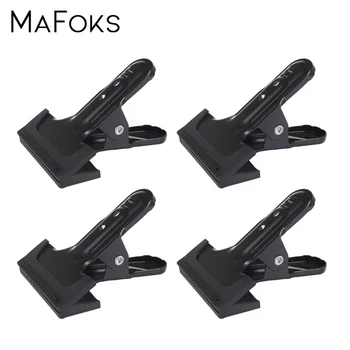 

4PCS Strong Spring Clamp Photography Studio Backdrop Clamps Multi-function Metal Spring Clamp Background Stand holder Clip