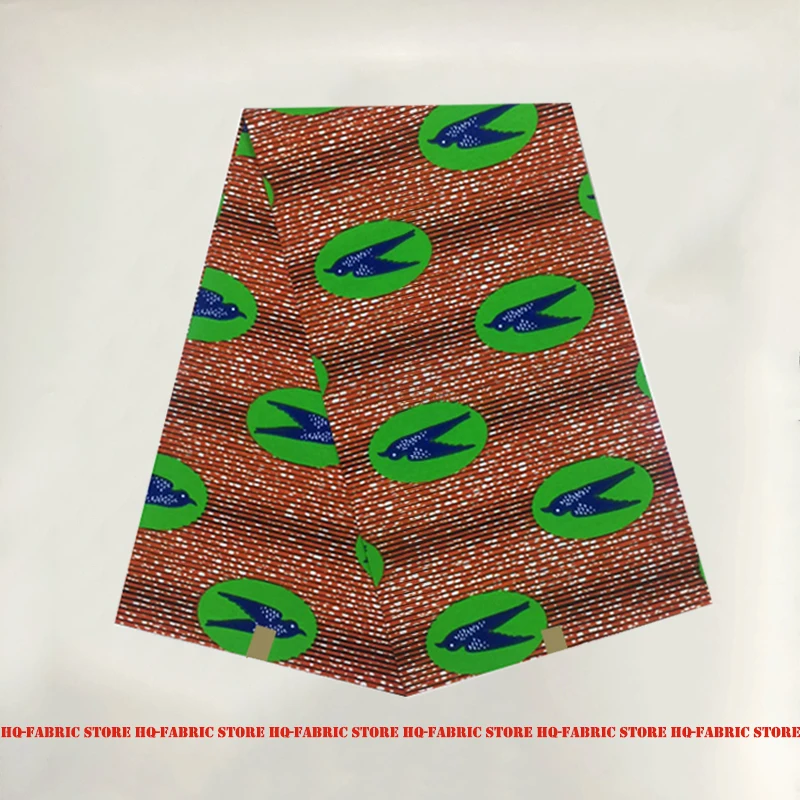 

Ankara Nigerian Style Wax Prints Fabric 100%Soft Breathable Veritable High Quality Dress Materials For Sewing By The Yards V-L87