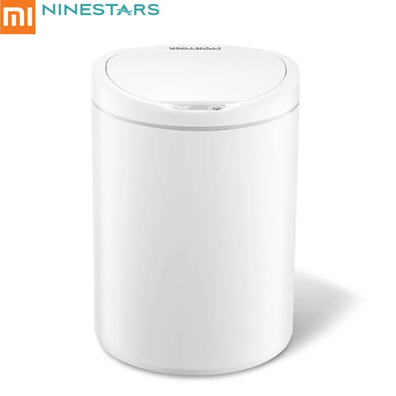 Xiaomi Mijia NINESTARS, умный мусорный бак, датчик движения, автоматическое уплотнение, светодиодный, Индукционная крышка, для мусора, 10л, домашние мусорные корзины