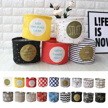 

Small Folding Laundry Basket For Toy Cartoon Storage Barrel Bucket Bag Dirty Clothes Sundries Household Organizers