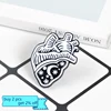 Punk style enamel Pins Night sky Heart Black skeleton cat Brooches for women Dragon & Dungeon Dice hand lapel Pin Badges Jewelry ► Photo 2/6