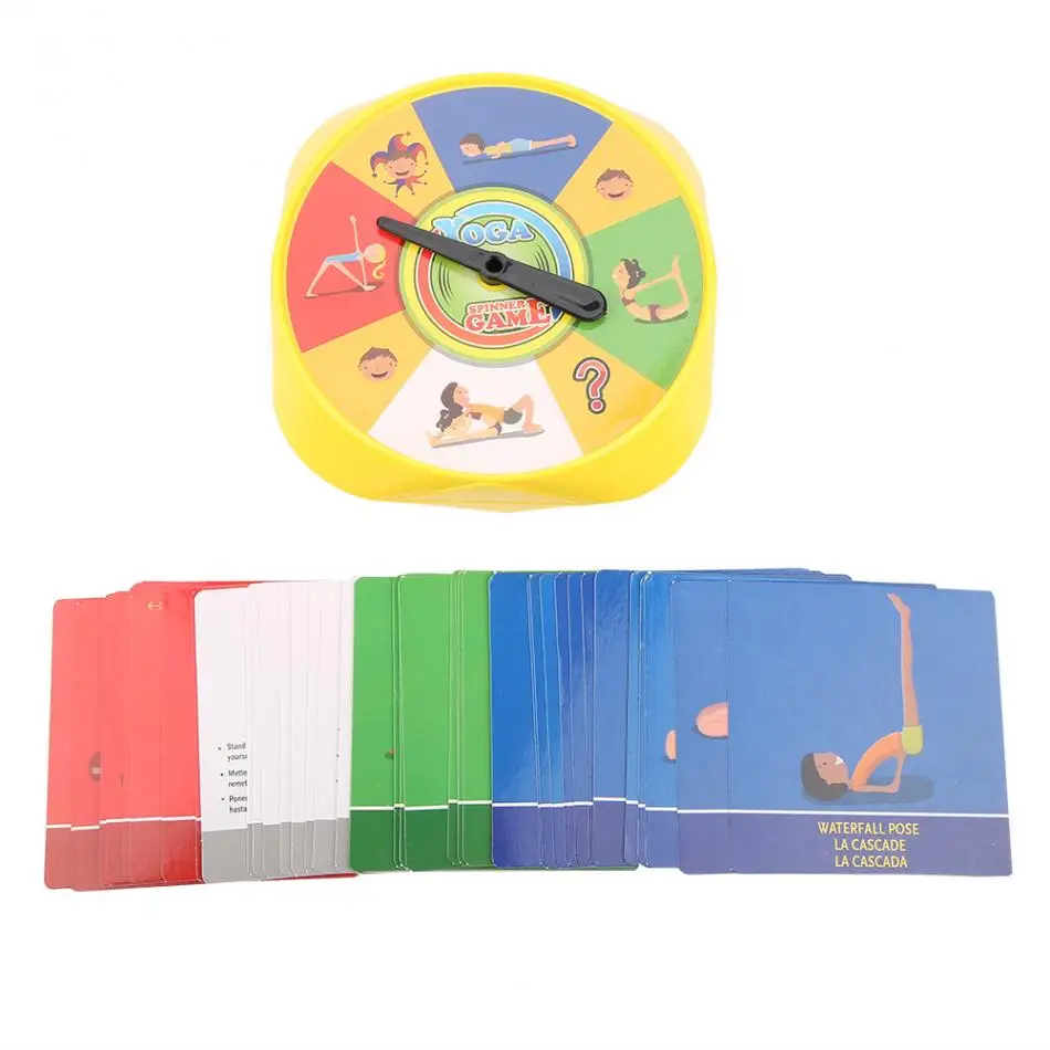 New Year Family Health Board Game Yoga Pose Card Toys For Children 54Pcs Funny Flexibility Balance Floor Sports Educational Gift (1)