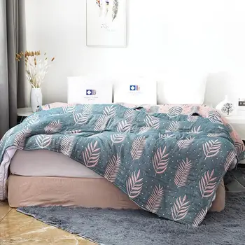 

Cotton Gauze Towel Blanket for Beddding Sofa Summer Air-conditioning Throws for Kids Adult Bed Cover Queen King