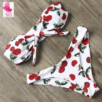 

RXRXCOCO Bandeau Swimsuit Women Sexy Bikini 2019 Push Up Bikini Set Brazilian Swimwear Female Bathing Suit Thong Swimming Suit