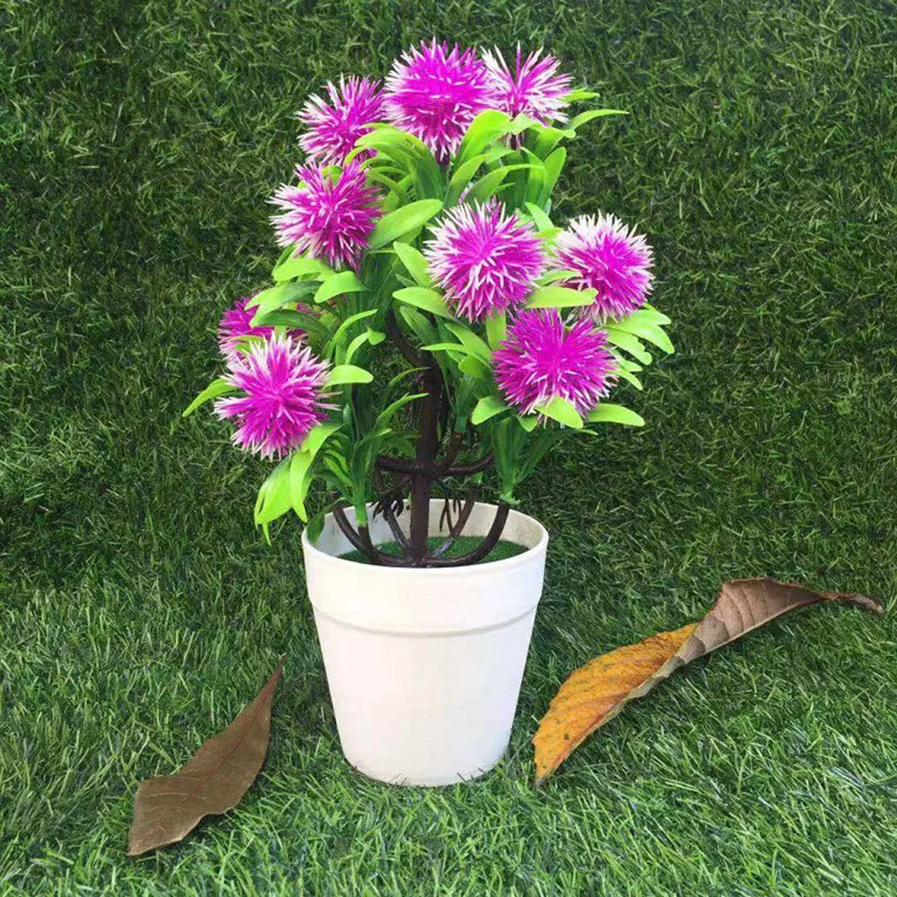 Artificial Potted Waxberry Plant Fake Flower Bonsai Pot Home Garden Decor simulation flowers accessories