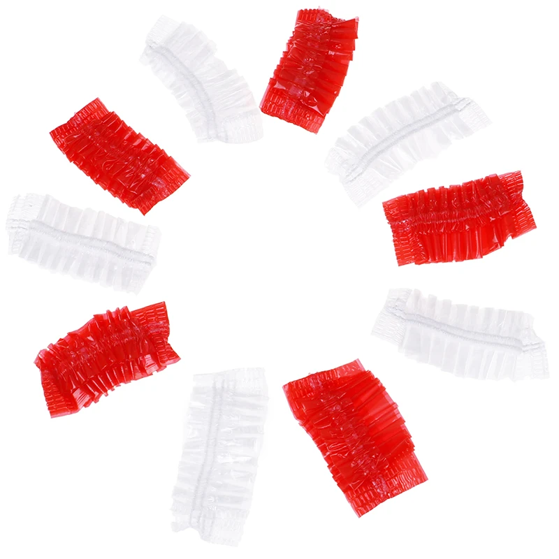 100/200PC Disposable Clear Ear Cover Ear Protection Hairdressing Earmuffs Salon Hair Dye Protect Cap Hair Color Styling Tool