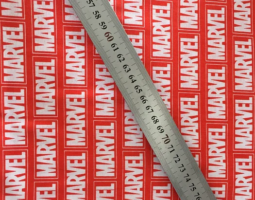 108*50 см Marvel хлопок ткань рубашка для маленьких мальчиков юбка для девочек Diy Ручная работа, сделай сам, ремесло домашнее одеяло