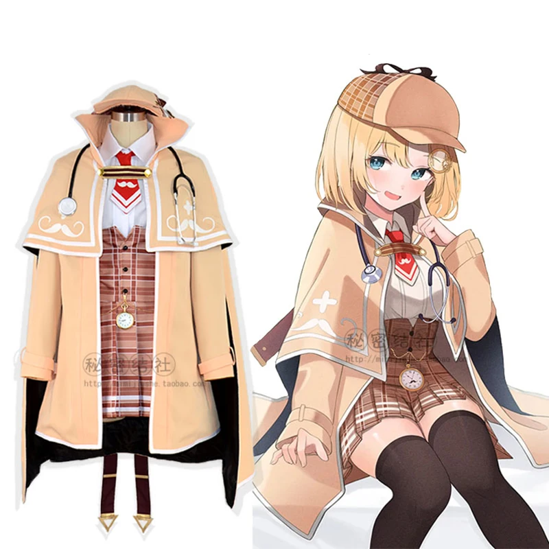 

COSLEE Vtuber Hololive Watson Amelia Dress Uniform Dailydress Cosplay Costume Halloween Carnival Party Outfit Unisex NEW
