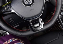 

Steering Wheel Decoration Frame Cover Trim For Volkswagen T-Roc T Roc 2018 - 2021 Matte / Carbon Fiber Look Interior Refit Kit