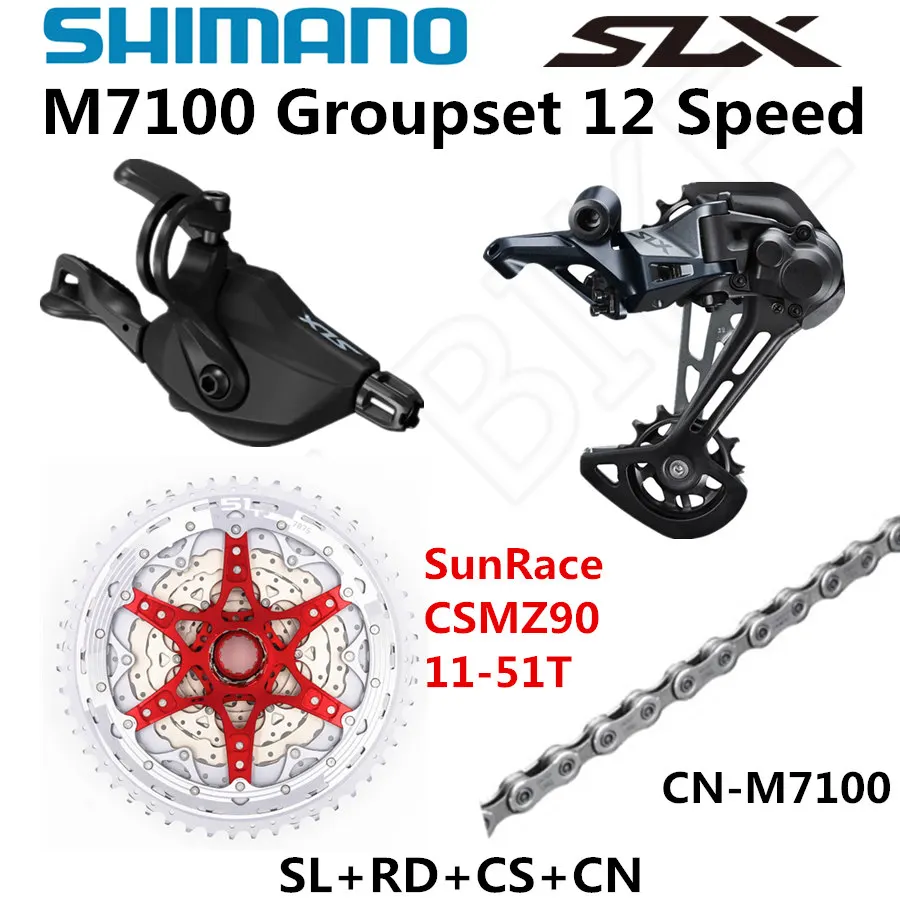 Механизм переключения передач SHIMANO DEORE SLX M7100 задний переключатель для горного