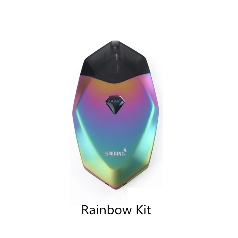 Rainbow Kit Pod Vape комплект Smoant Karat Pod стартовый комплект 370 мАч батарея Ом кварцевая катушка 2 мл Pod электронная сигарета картридж комплект вейпер - Цвет: Rainbow Kit