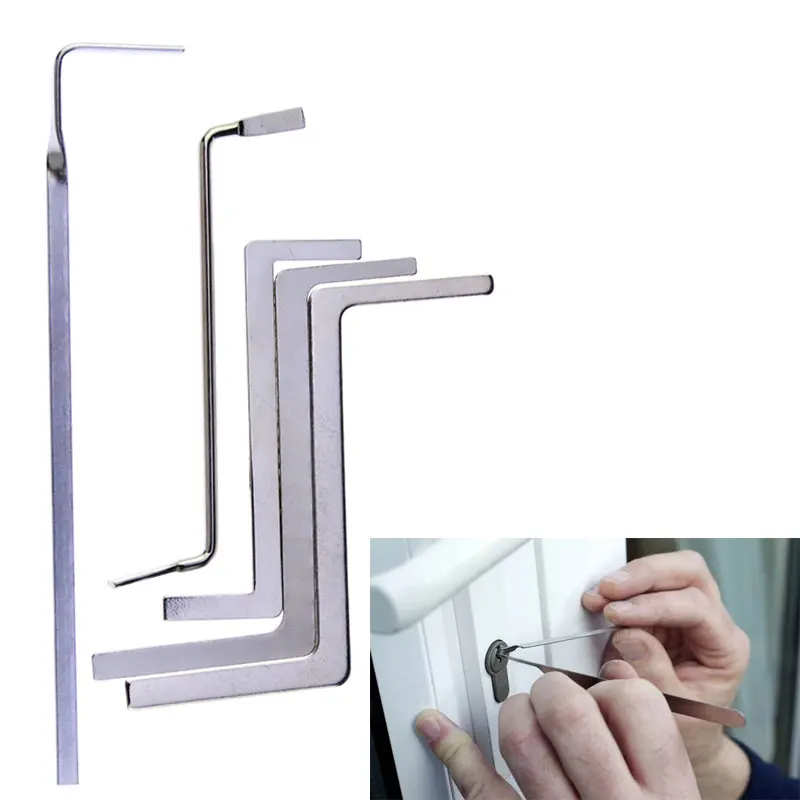 

5Pcs/set Multifunction Locksmith Tools Metal Row Tension Rod/Push Rod Tubes Tension Wrench For Locksmith Supply lishi hu66