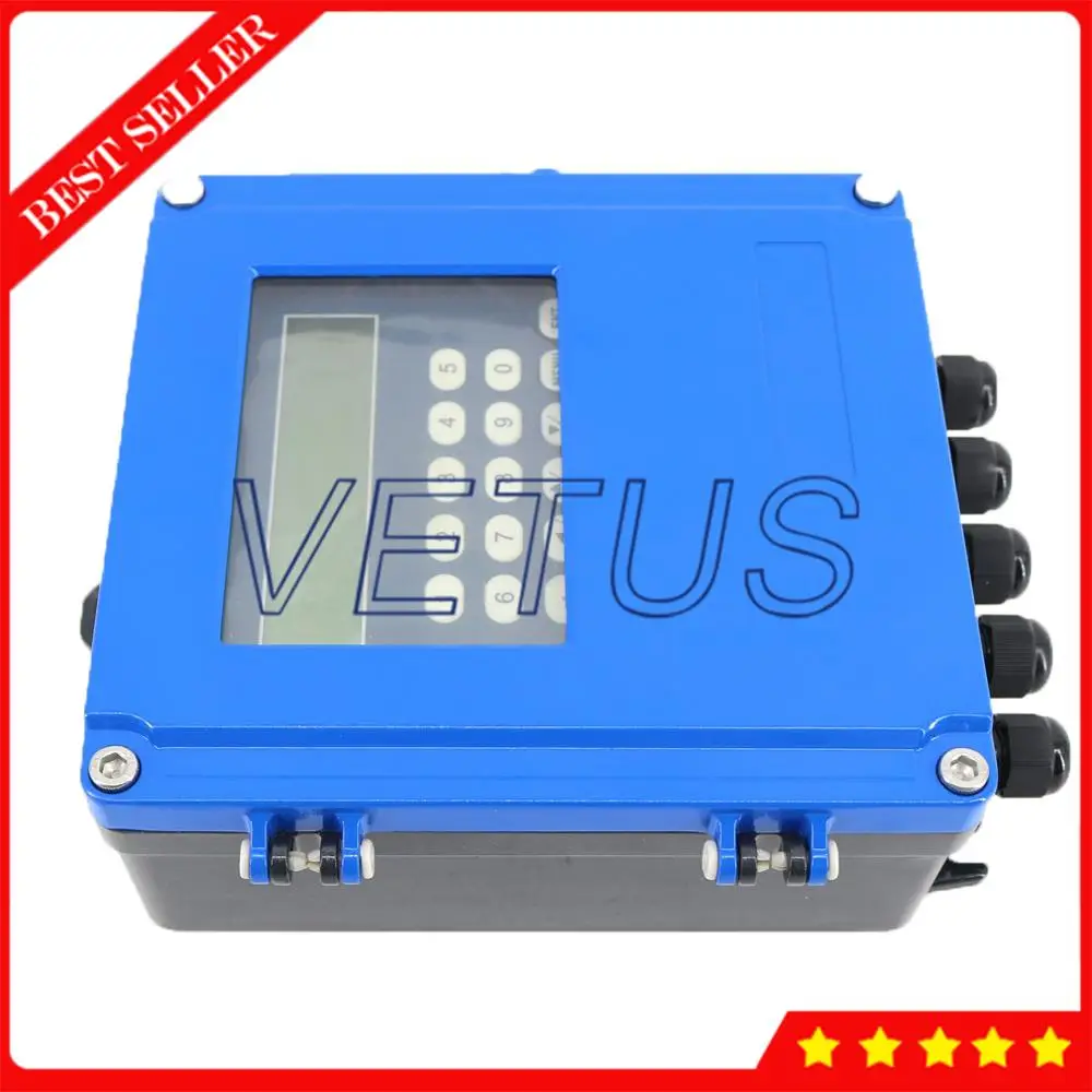 VTSYIQI TDS-100F5-S2 Fixed Wall Mount Ultrasonic Flow Meters Flowmeter DN15-100mm with S2 Transducer 