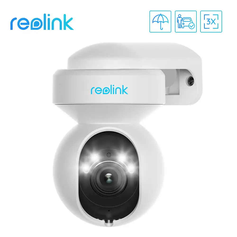 Reolink E1 Outdoor 5MP WiFi Camera Human/Car Detection PTZ 2-Way Audio Color Night Vision Home Video Surveillance