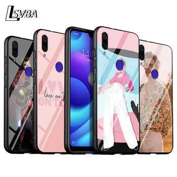 

For Xiaomi Redmi Note 9 Max 8T 8 7 6 Pro Gloss Black Cover Harry Styles Love Line For Redmi Note 5 Pro 5A 4 4X Phone Case