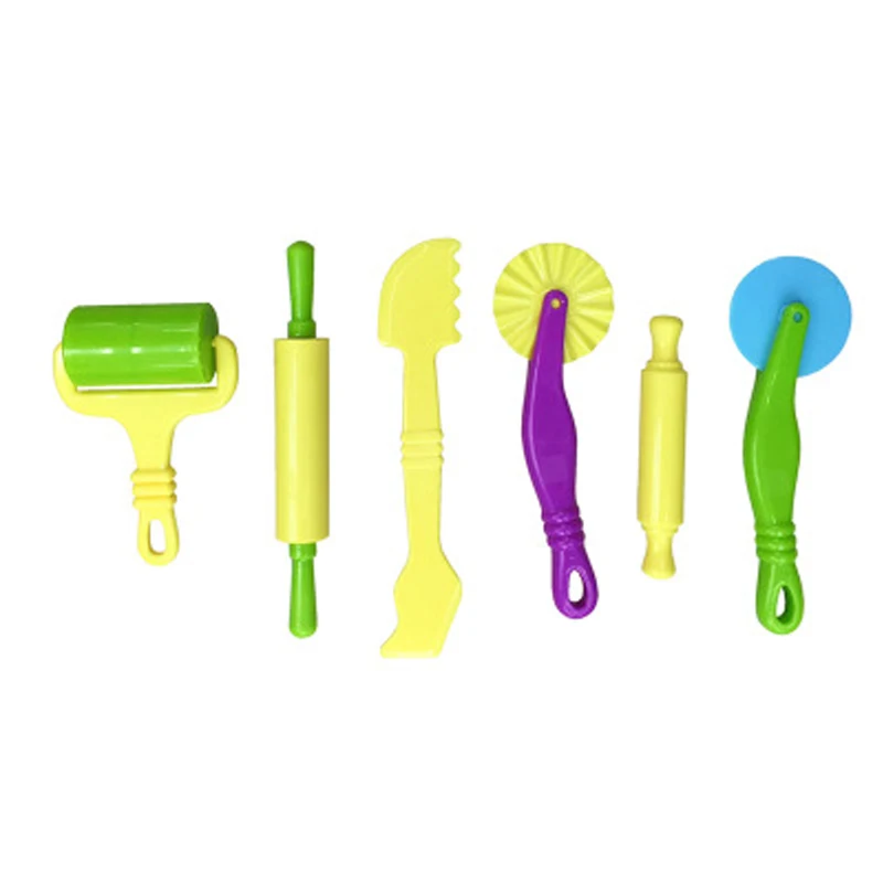New 24pcs/set Slime Play Dough Clay tool Tools Educational toys Mold Modeling Clay Kit Slime Plastic Set Moulds Toy