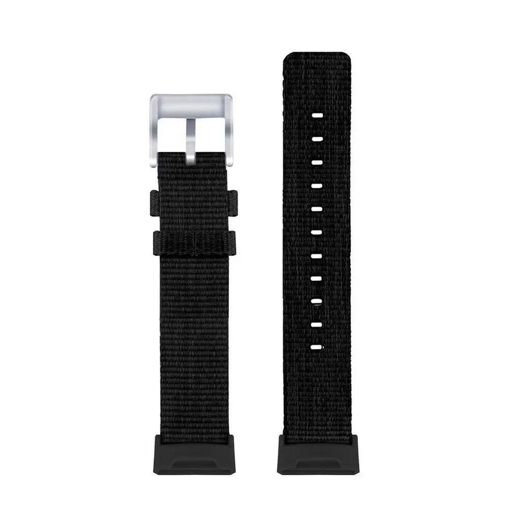 Для Fitbit заряд 3 часы замена плетеная холщовая ткань ремешок для часов StrapDust