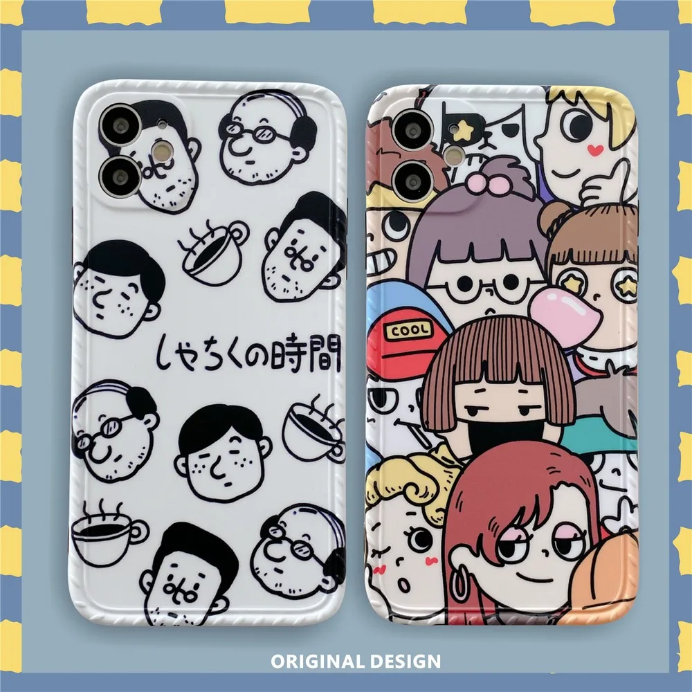 

Cartoon phone case forApple 7 8 7plus 8plus x XR XS Max 11 11pro Max Waterproof and dustproof mobile phone soft shell