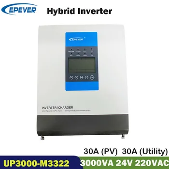 

EPever MPPT Solar Inverter 3000W Pure Sine Wave Hybrid Inverter 30A 24V Solar Charger Inversor 220V 230V UP3000-M3322