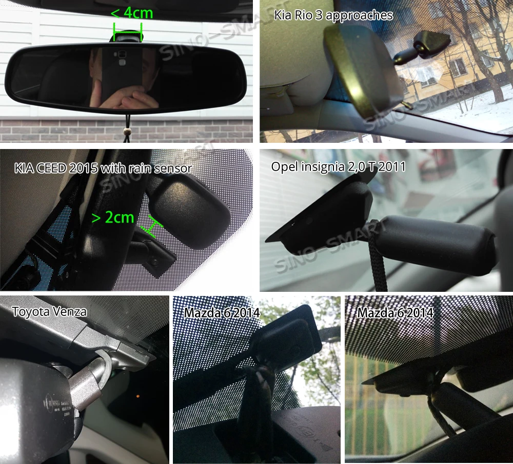 SINOSMART Novatek 96658 специальная автомобильная Wifi DVR камера для Vios Corolla RAV4 YARIS Camry C-HR Crown Highlander Avalon управление приложением