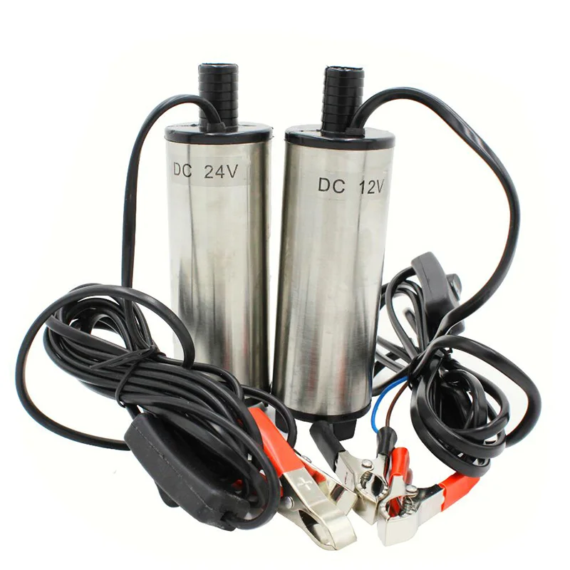 ROSEBEAR DC 24V Stainless Steel Submersible Pump for Water Diesel Oil Refueling Tool ROSEBEAR DC 24V Stainless Steel Submersible Pump for Water Diesel Oil Refueling Tool