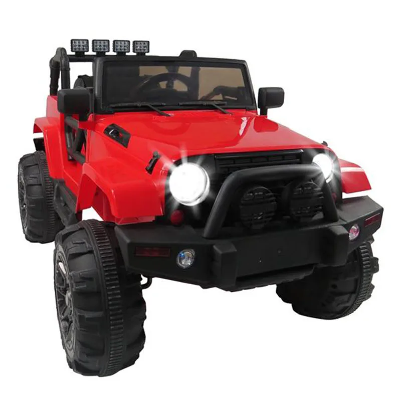 

Red 12V Kids Ride On Car SUV MP3 RC Remote Control LED Lights Electric Wireless Control Competitive Racing Off-Road Vehicle