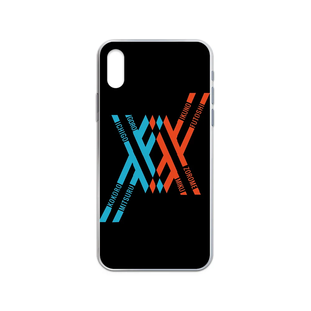 DARLING in the FRANXX Japan чехол для телефона iphone 4 4S 5 5C 5S 6 6S PLUS 7 8 X XR XS 11 PRO SE 2020 MAX прозрачный