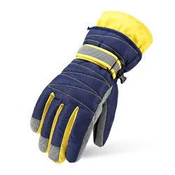 Ski Gloves Couple Outdoor Cold-proof Plus Velvet Riding Gloves Motorcycle Windproof Cold-proof Warmth Finger Gloves Winter