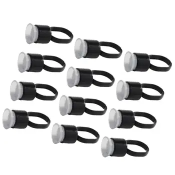 

25pcs Portable Tattoo Pigment Ring Cap Microblading Glue Ink Ring Cup Sponge Inside Holder Permanent Makeup Cosmetic Accessories