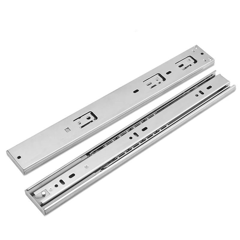 

1 Pair Drawer Slides Quiet Sliding Cushion Cap Kitchen Cabinet Drawer Rails Hardware Sliding Door Locks