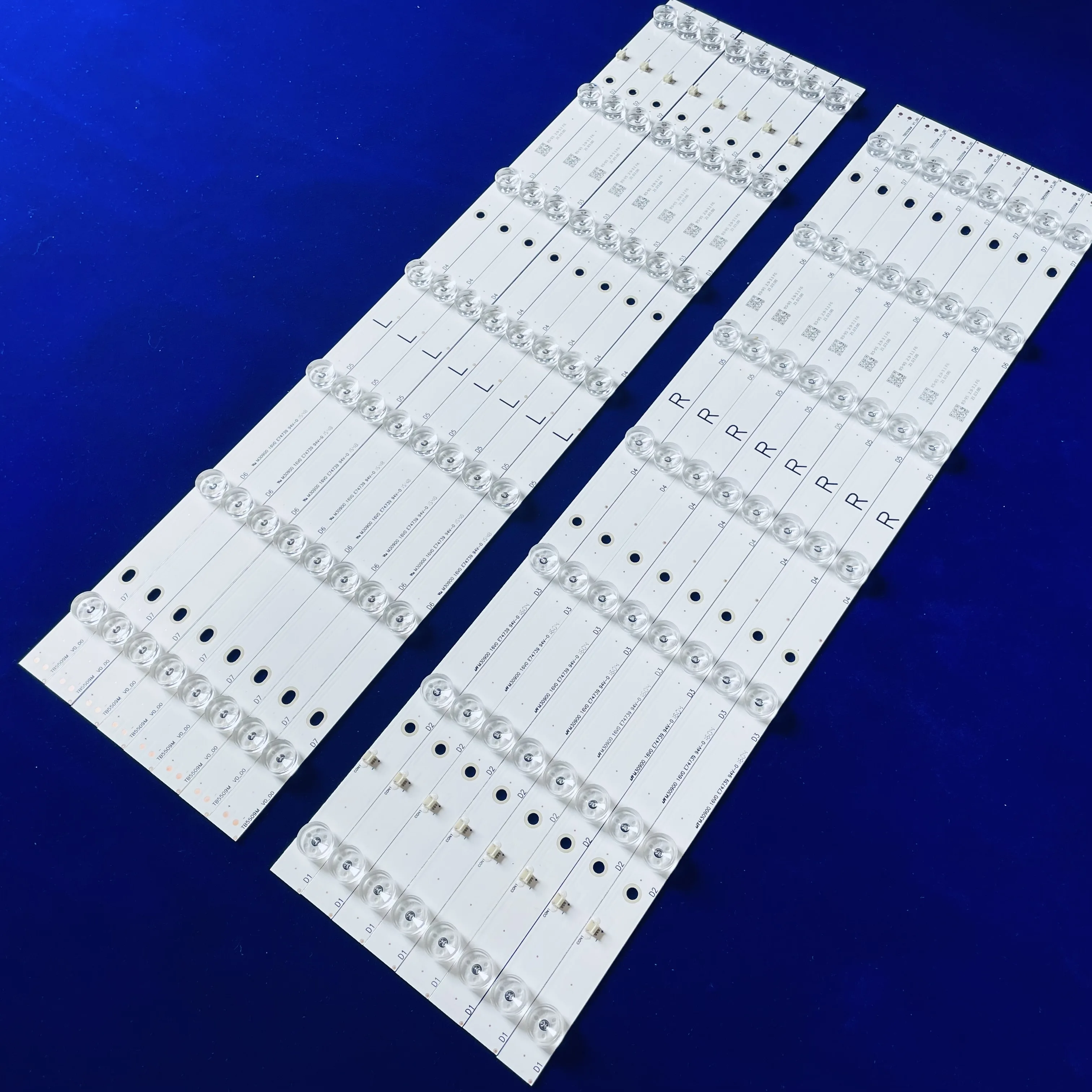 8 шт. (4R + 4L светодиодный LED подсветка 55 &quotTV 550TV 01 02 / TB5509M V0 V1 LC550EQY (SJ) (A5) Совместимость