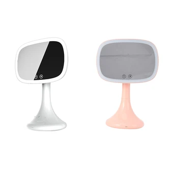 

LED Mirror Bluetooth o Table Lamp Makeup Mirror Luminous Makeup Mirror Smart Bluetooth Speaker Fill Light
