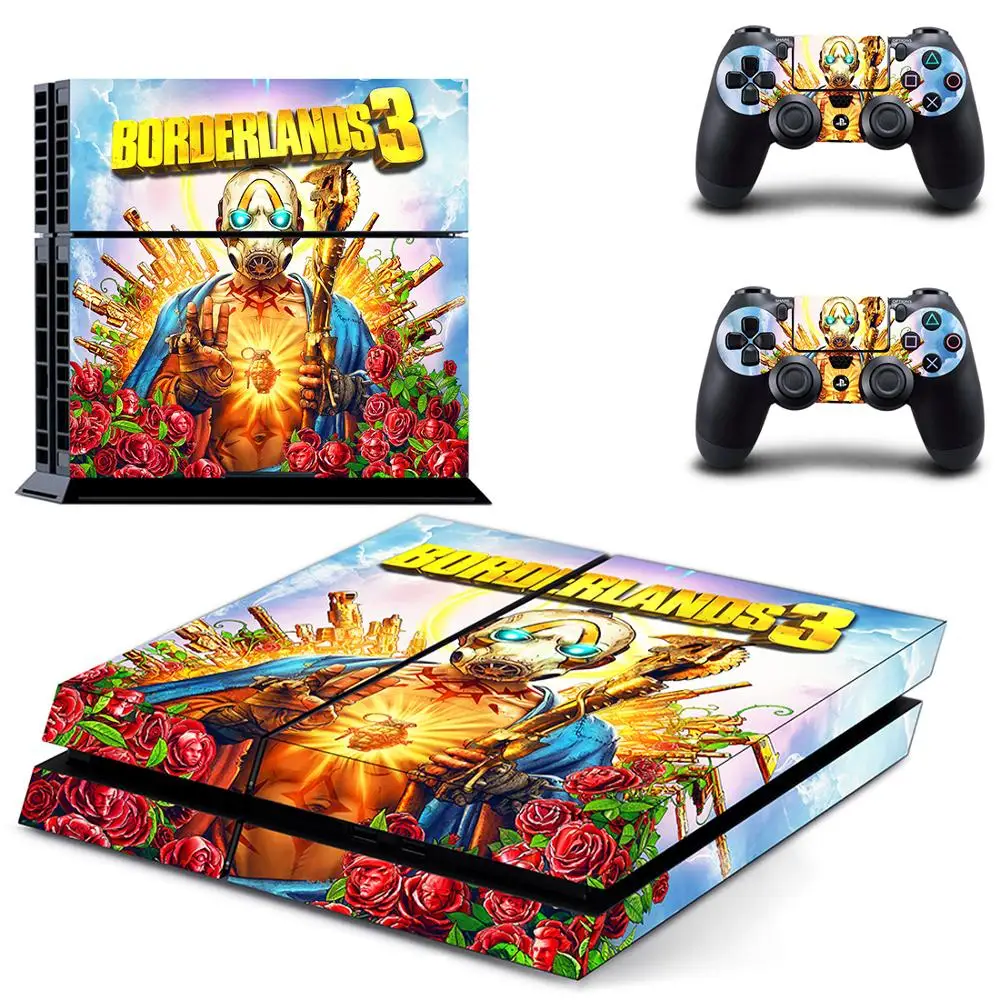 Игра Borderlands 3 наклейка для PS4 виниловая наклейка, стикер для Playstation 4 консоли и 2 контроллеры наклейка для PS4 Стикеры s