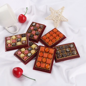 

1Set 1/6 Scale Mini Moon Cake Chocolate Model Play Kitchen Food Toy Dollhouse Miniature for Doll House Accessories