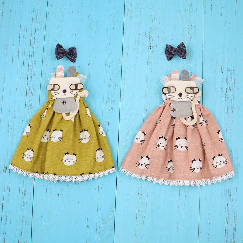 Blyth кукольная одежда милый кот печати платье со шпилькой набор 1/6 BJD кукла азон Licca ледяная кукла аксессуары Подарки для девочек