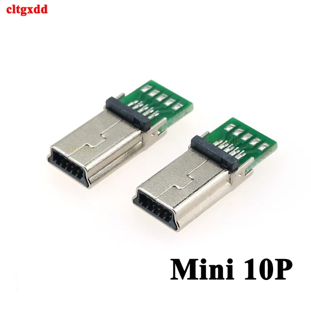 1-5pcs Micro Mini Usb Male 10 Pin Usb 10pin Pcb Connector Flat Plug Adapter  For Mp3 Mp4 Socket - Connectors - AliExpress