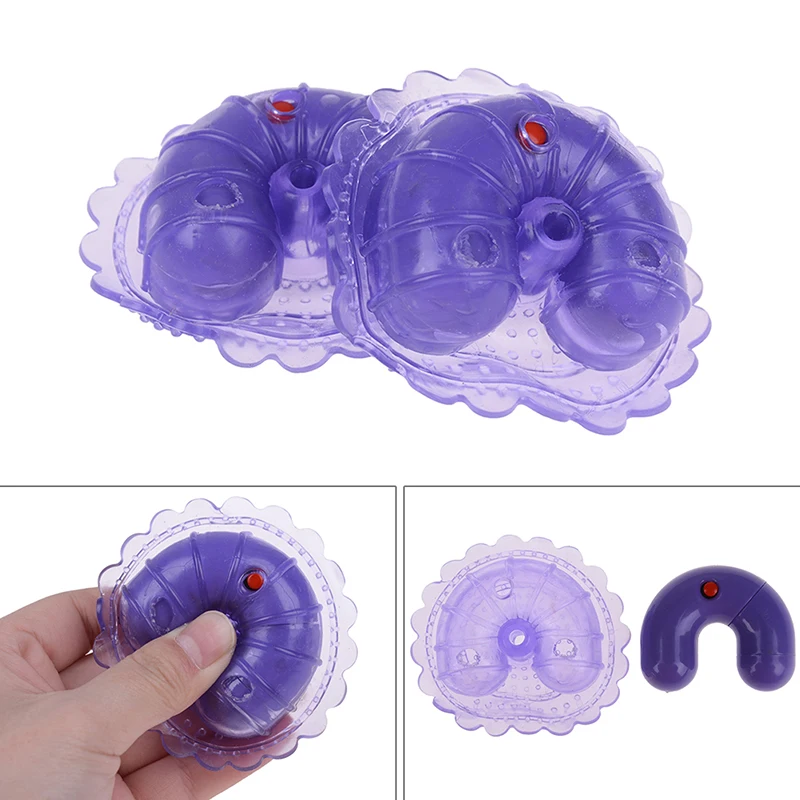 1 Pair Breast Nipple Stimulation Vibrators Massager Sexual Dual Shock Vibration Chest Massage Nipple Enlarger Massage