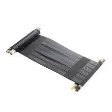 Çift ters PCI E x16 3.0 grafik kartı uzatma kablosu tam hızlı istikrarlı ile uyumlu ITX A4 şasi siyah beyaz R33UF TU