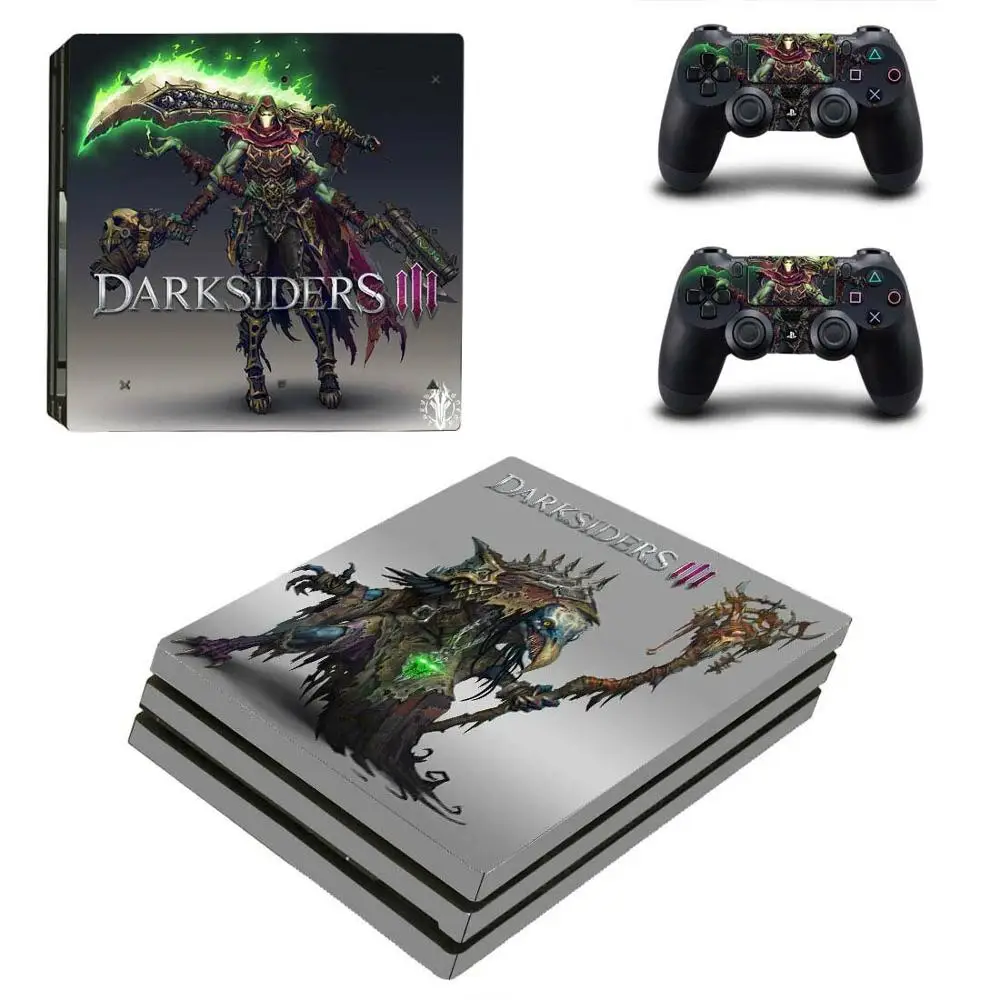 YSP4P-3076 PS4 Pro Darksider 3 стикер s PS 4 Play station 4 Pro виниловые наклейки на кожу Pegatinas для playstation 4 Pro консоль и контроллер - Цвет: YSP4P-3076