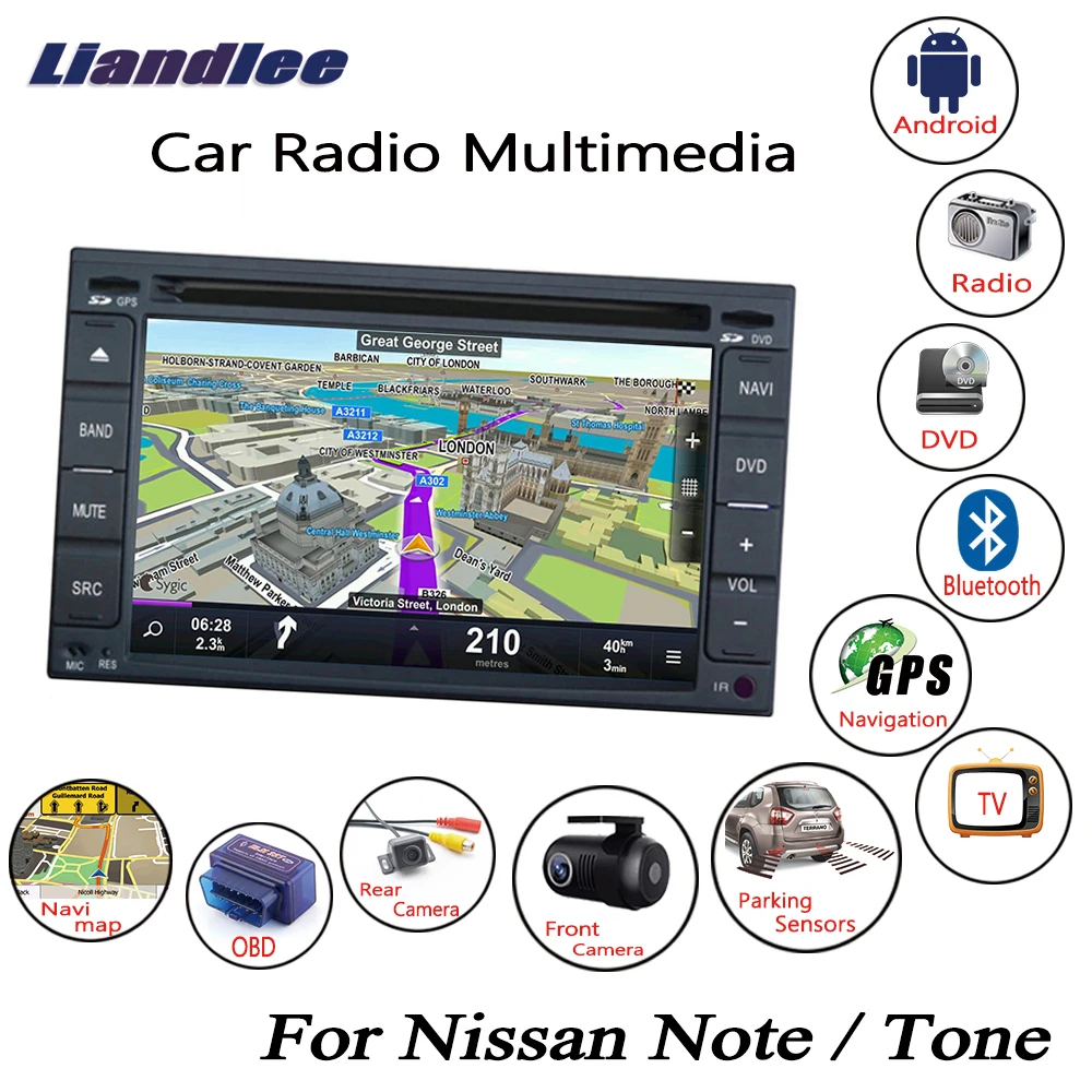 Liandlee Android Car For Nissan Note / Tone 20052012 Radio