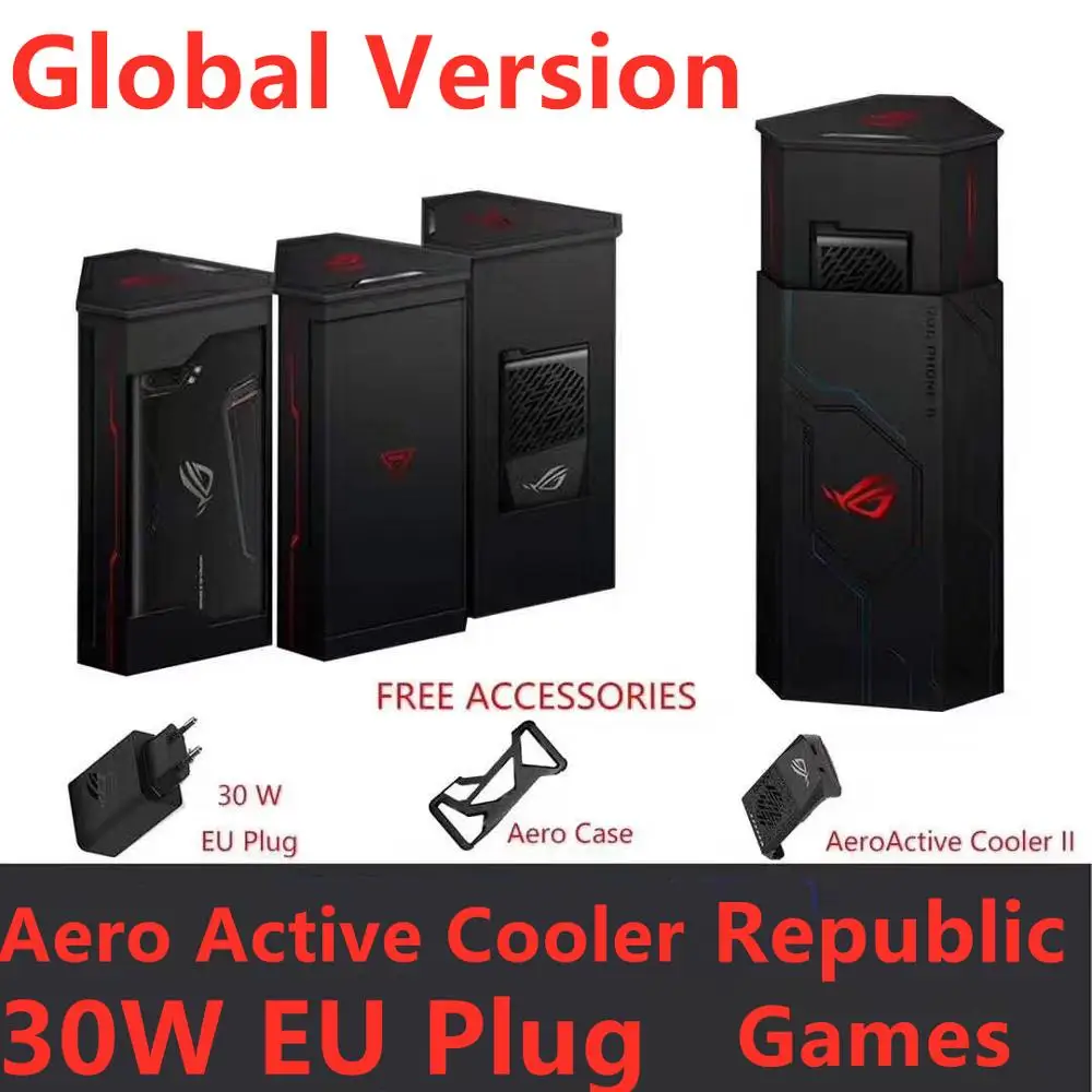 Глобальная версия Asus ROG 2 Мобильный телефон ZS660KL 8G 128G 6000mAh 30W зарядное устройство